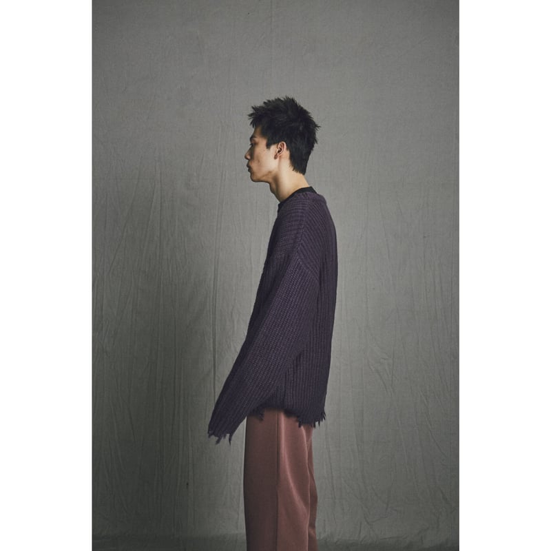 clash mohair cardigan【purple】 | GIDEAL.