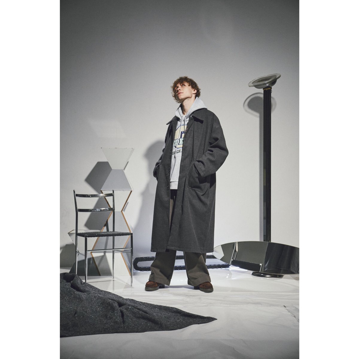 everyone】NYLON SOUTIEN COLLAR COAT - www.stedile.com.br