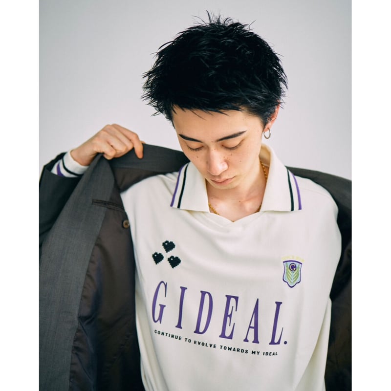 heart logo long sleeve game shirt【off white】 | 