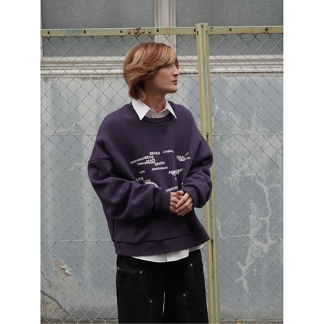 seven anniversary limited sweat【purple】