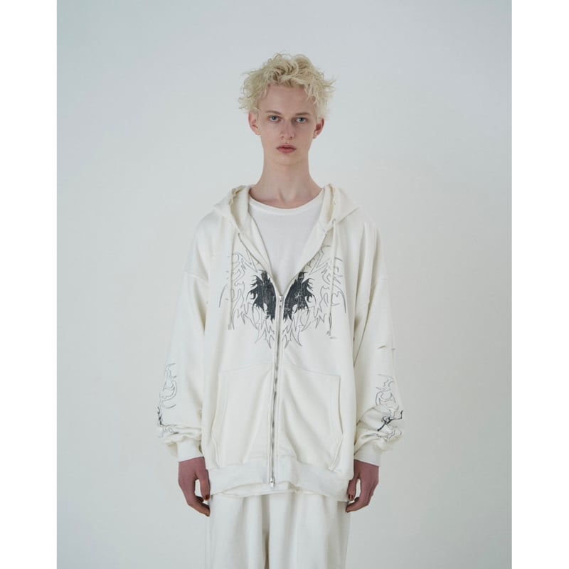 clash double zip foodie【white】 | GIDEAL