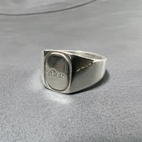 GIDEAL. old logo silver ring