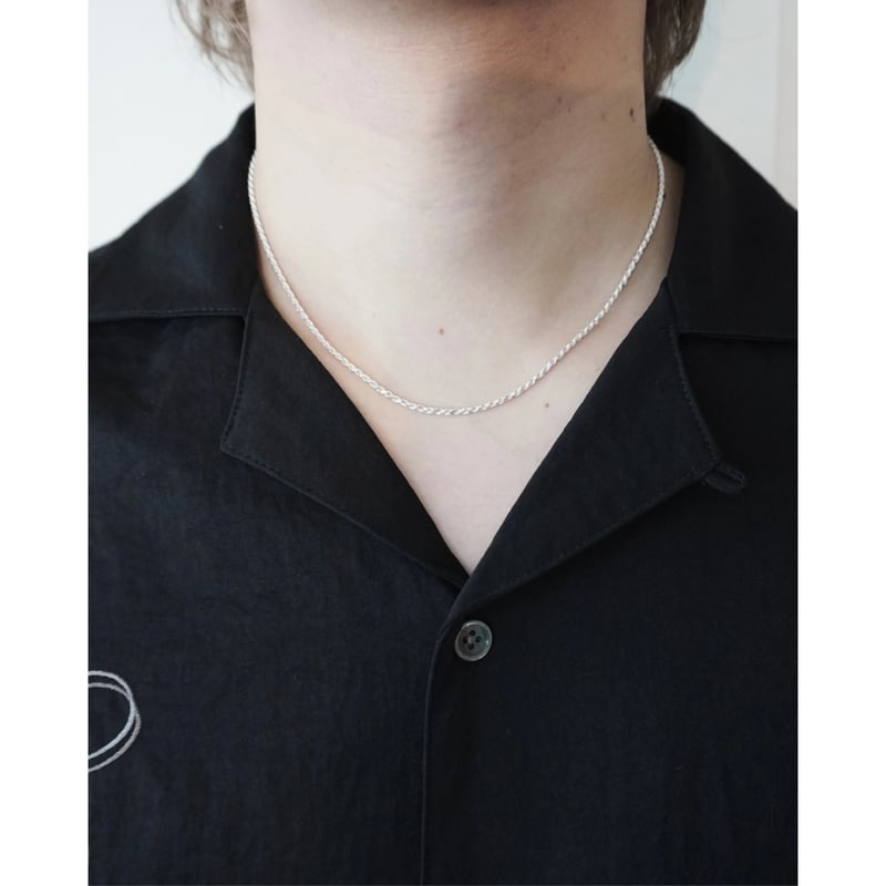 twist chain silver necklace | GIDEAL.