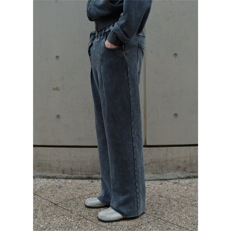 fade baggy sweat pants【gray】 | GIDEAL