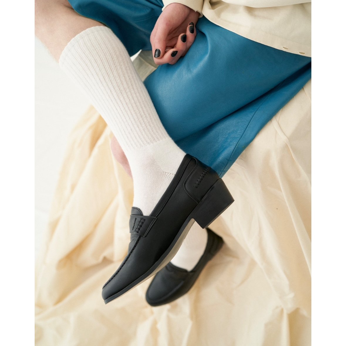 heart shaped loafer【black】 | GIDEAL. heart shaped loafer【black】 | GIDEAL.