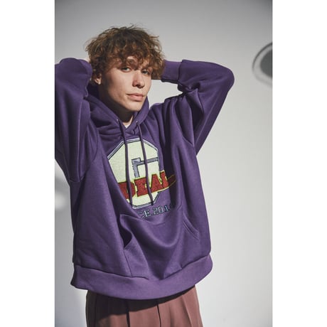chenille logo embroidery foodie【purple】