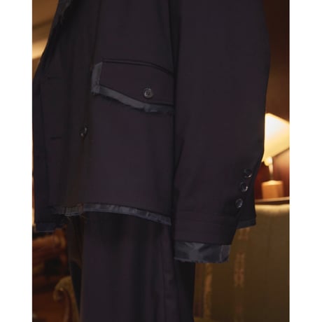 lining tailored jacket【navy】