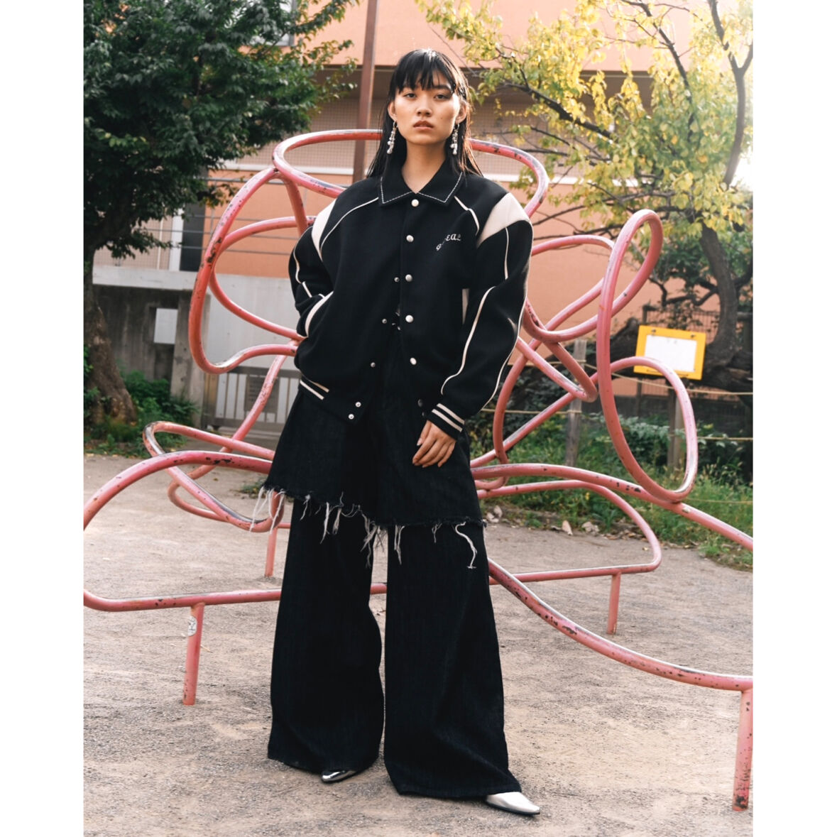 melton short blouson【black】 | GIDEAL