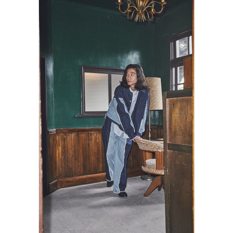 fringe denim jacket【indigo】 | GIDEAL