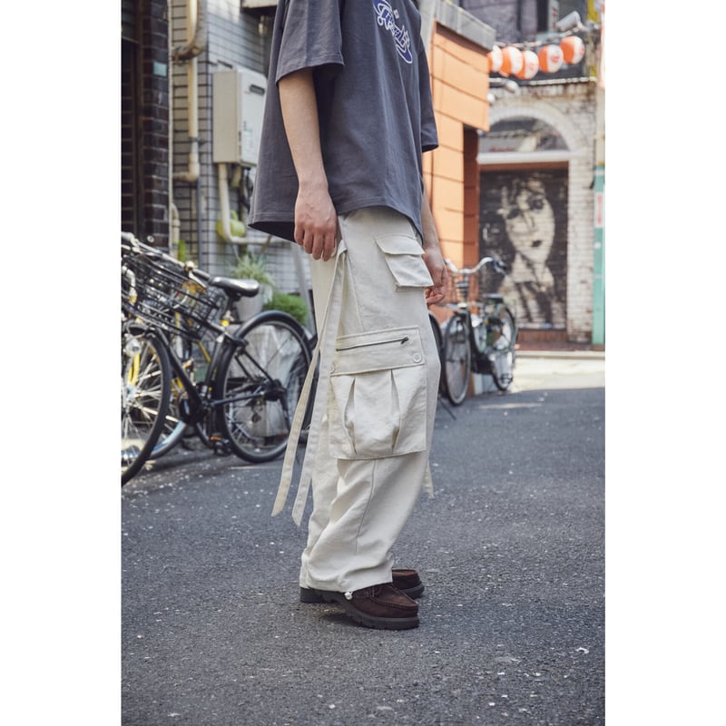 nylon military pants【off white】最安値 早い者勝ち