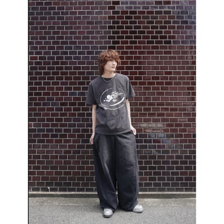 imperfect balance T-shirt【faded black】
