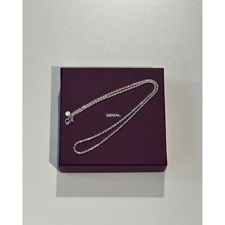 twist chain silver necklace