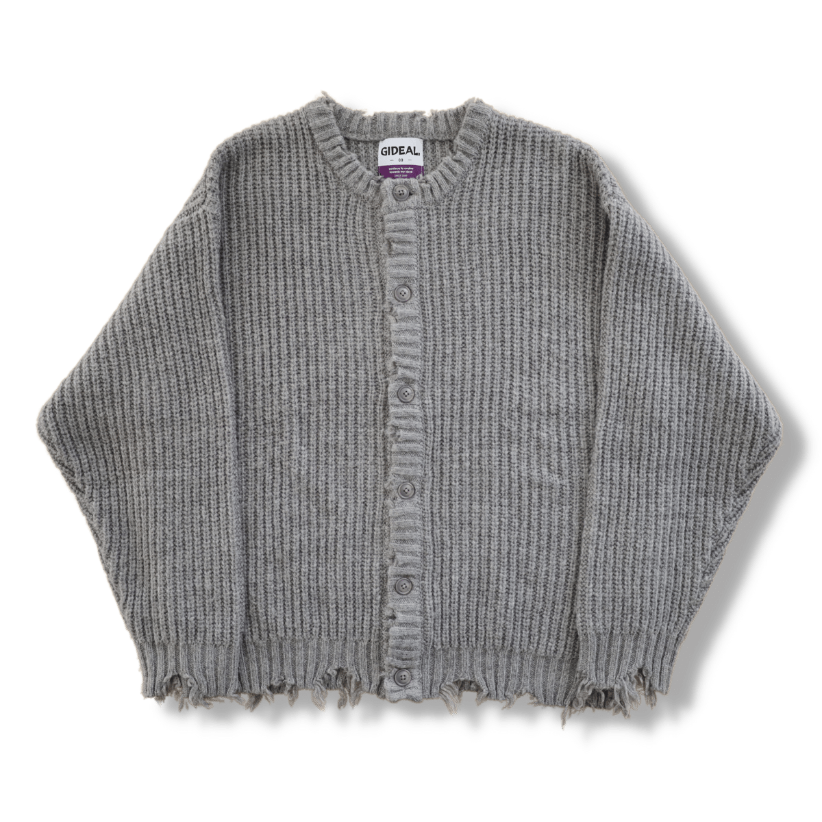 GIDEAL clash mohair cardigan-