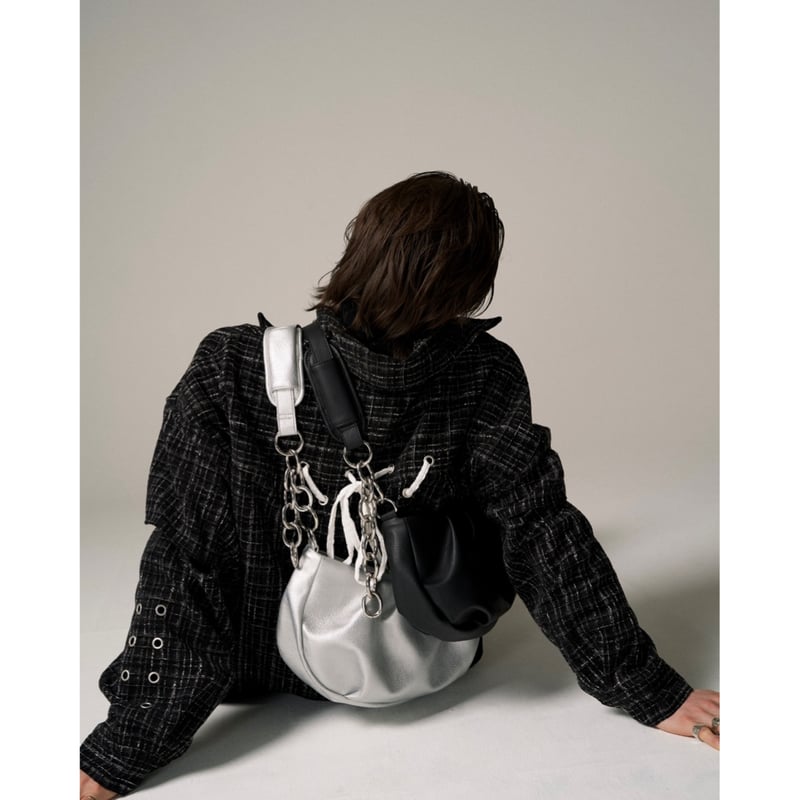 chain shoulder mini bag【black】 | GIDEAL.