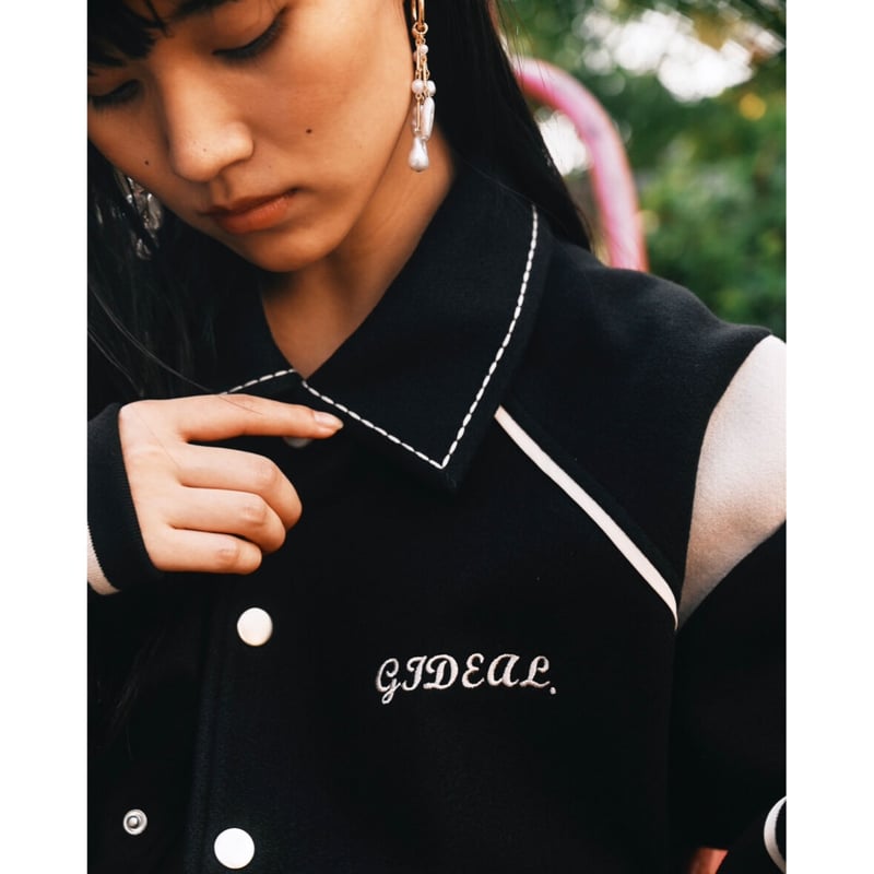 melton short blouson【black】 | GIDEAL. melton short blouson【black】 | GIDEAL.