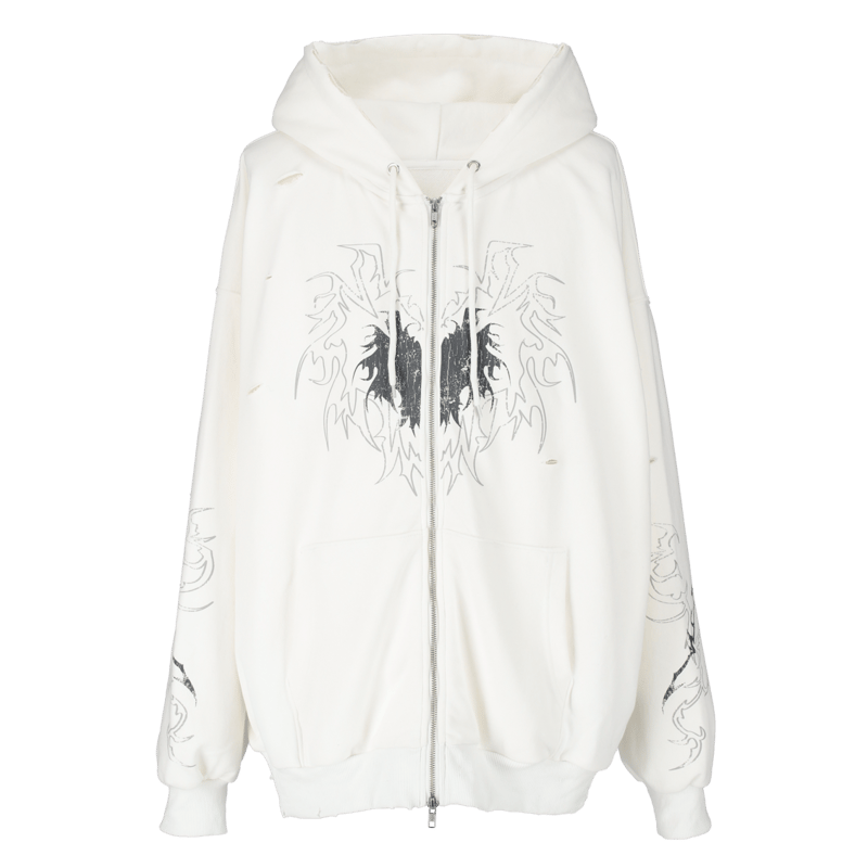 clash double zip foodie【white】 | GIDEAL 