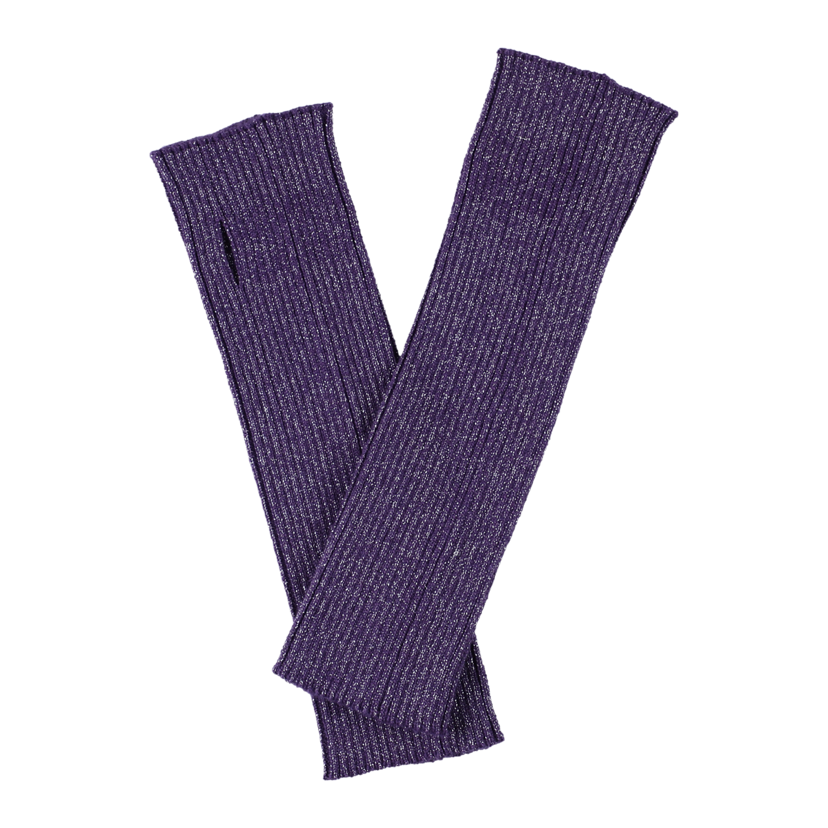 lamé knit arm warmer【purple】 GIDEAL.