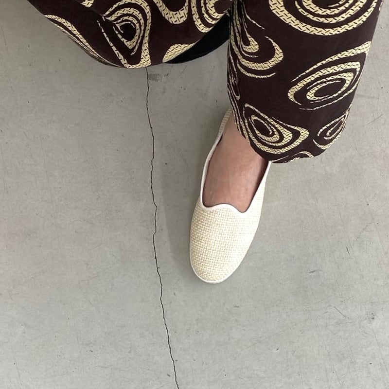 完売　美品　Sciuscia シューシャ　TRAGARA ベロアパンプス　37 セール】 Sciuscia Tragara ベロア フラットシューズ （フラット