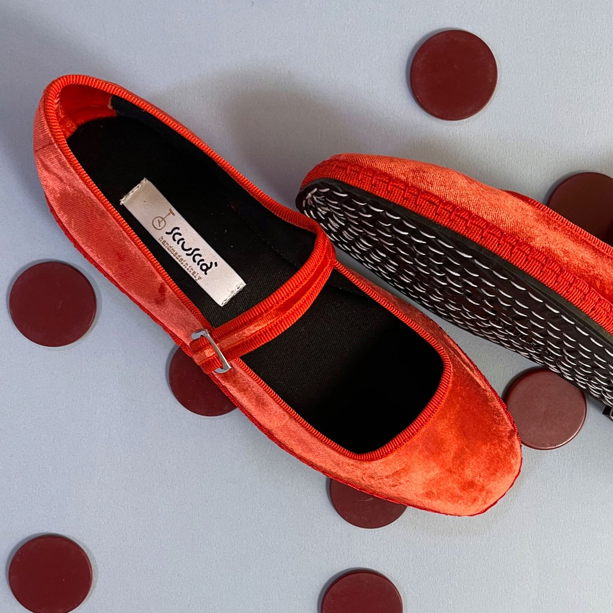 ＜Sciuscia＞MARYJANE ストラップシューズ 38 Sciuscia] MARYJANE -Marron×Rose pink- | ある晴れた日に