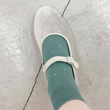 2e CHESTS×MARCOMONDE_STONE SHORT socks (Green,Pink,White)