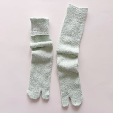2e CHESTS×MARCOMONDE_MOLE FUR TABI socks (White,Mint Green,L.Brown,Red)