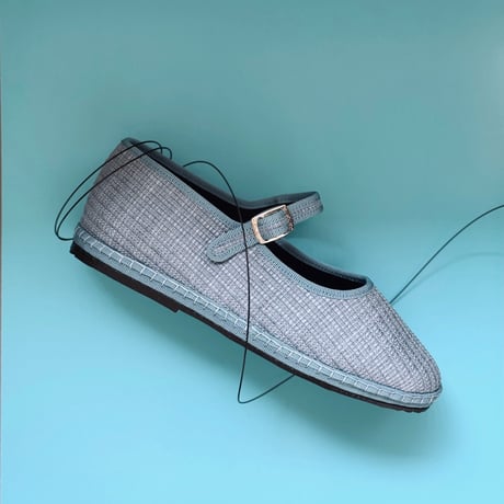 sciuscia 緑色 ストラップ付き バレエシューズ sciuscia 緑色 ストラップ付き バレエシューズ