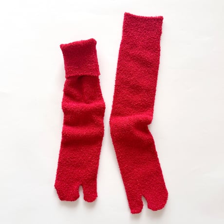 2e CHESTS×MARCOMONDE_MOLE FUR TABI socks (White,Mint Green,L.Brown,Red)