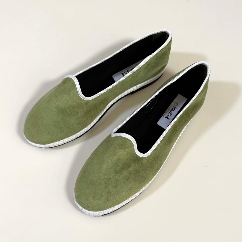 完売　美品　Sciuscia シューシャ　TRAGARA ベロアパンプス　37 セール】 Sciuscia Tragara ベロア フラットシューズ （フラット