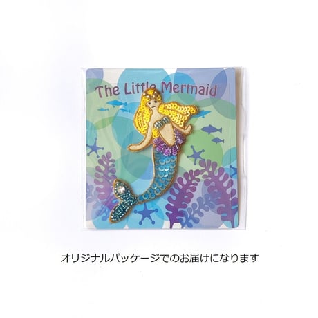 刺繍ステッカー【人魚姫】