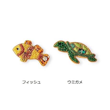 刺繍ステッカー【人魚姫】