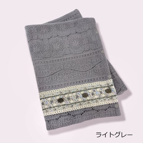 ニットレースのビジュー刺繍マーガレット