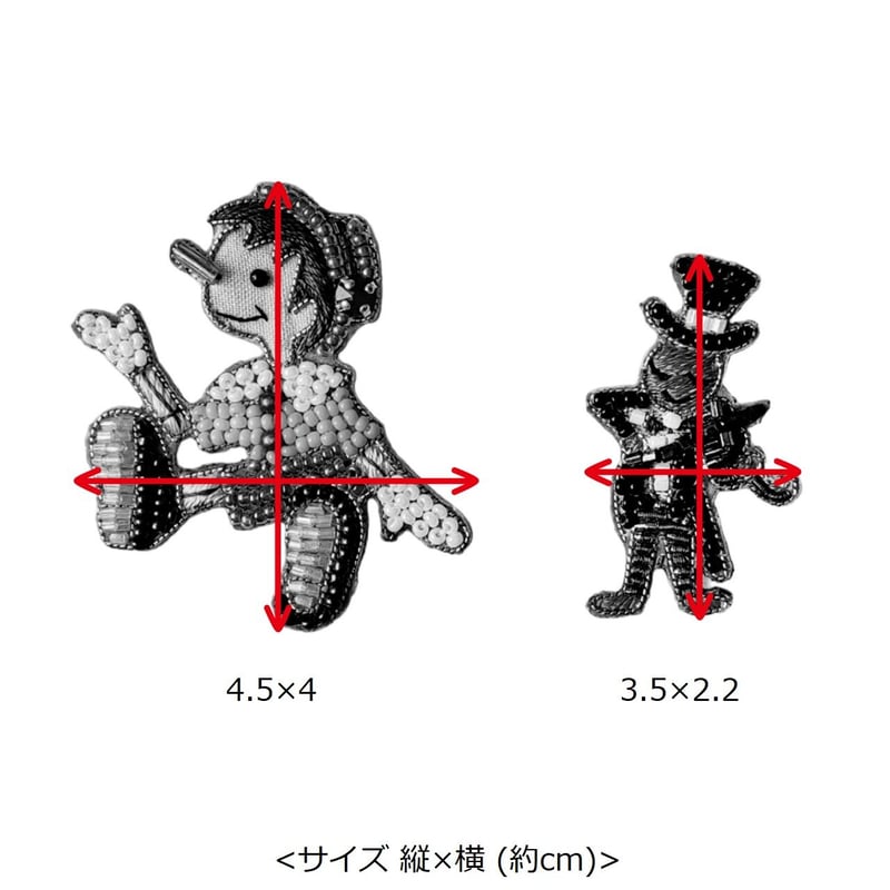 TINY KLASH Low 和彫り ステッカー入り完品 刺繍ステッカー【ピノキオ】 | tilia