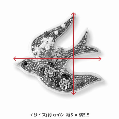 花柄鳥のステッカーキット