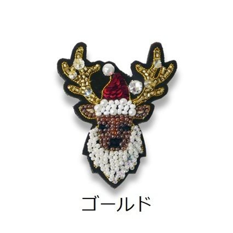 トナカイサンタのブローチ | tilia