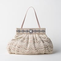 【ビーズ刺繍キット】クリスタルとビジューのシェルバッグ