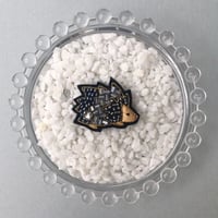 ハリネズミのピンブローチ