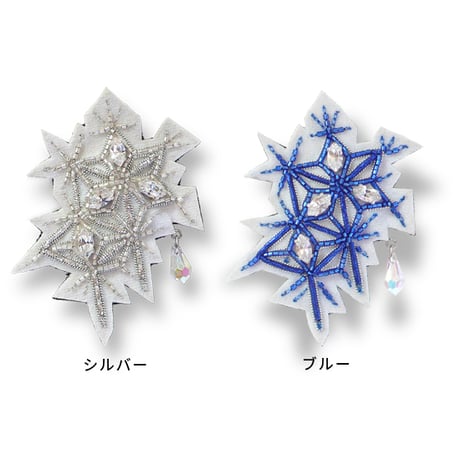 麻の葉文様ブローチ