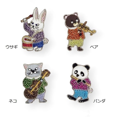 刺繍ステッカー【音楽隊】