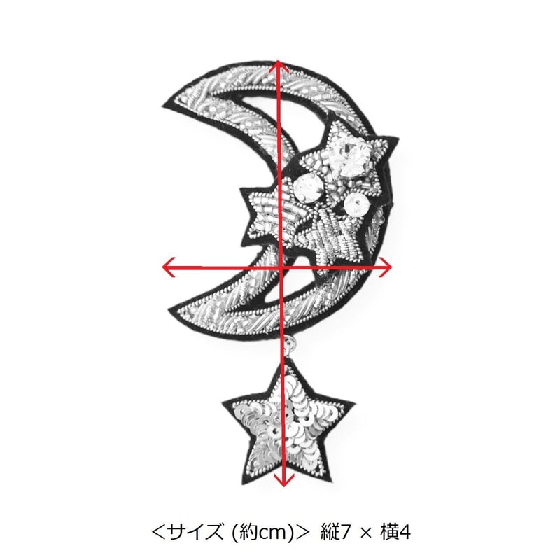 三日月と星のブローチ | tilia