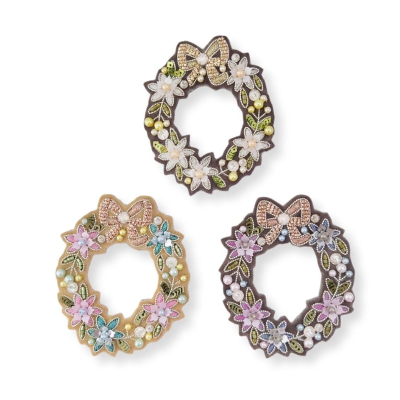 フラワーリースブローチ | tilia