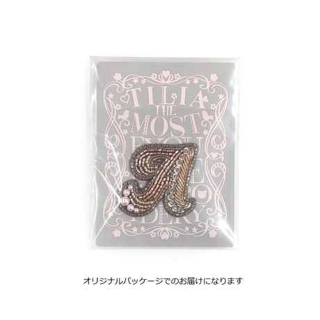 刺繍ステッカー ピンク【N～Z】