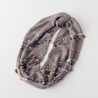 【ビーズ刺繍キット】パラレルラインのドレープリングストール