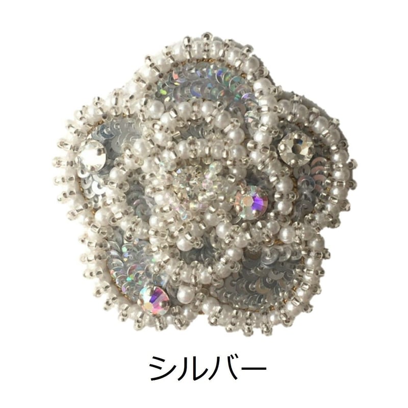 キラキラローズブローチ | tilia