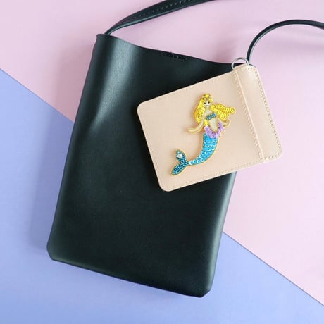 刺繍ステッカー【人魚姫】