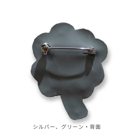 ラッキークローバーブローチ