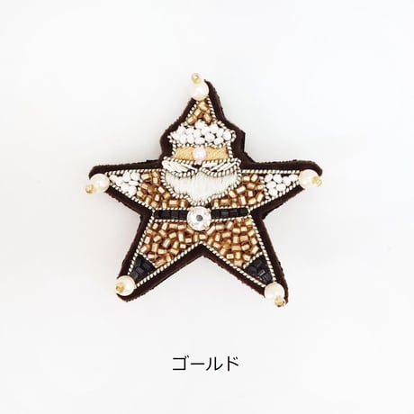STARサンタクロースブローチ