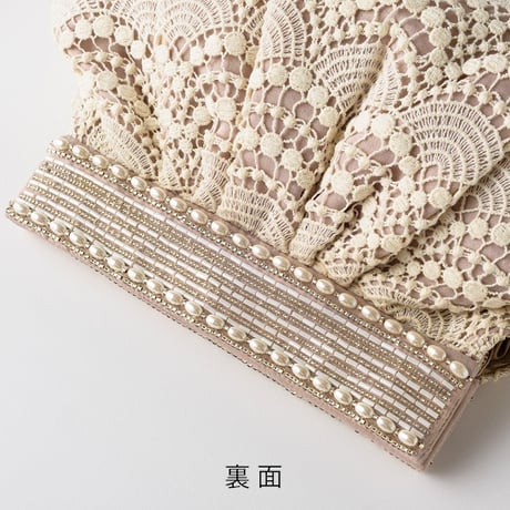 【ビーズ刺繍キット】クリスタルとビジューのシェルバッグ