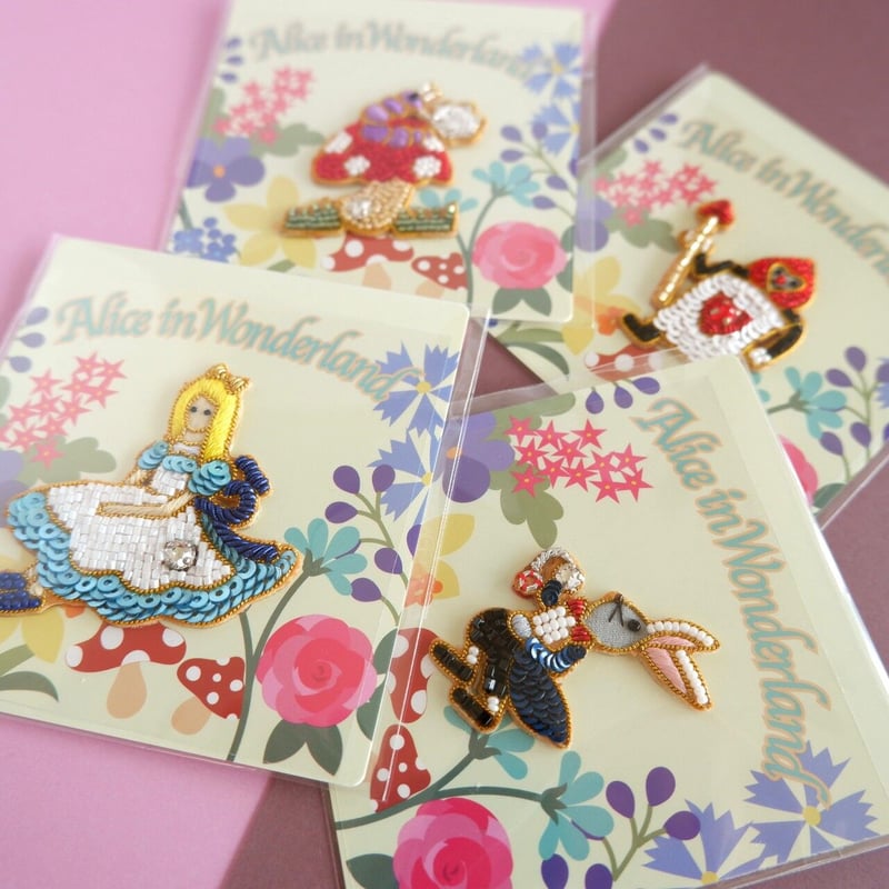 刺繍ステッカー【不思議の国のアリス】 | tilia