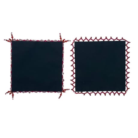 フリンジ刺繍のかんたんコースターキット