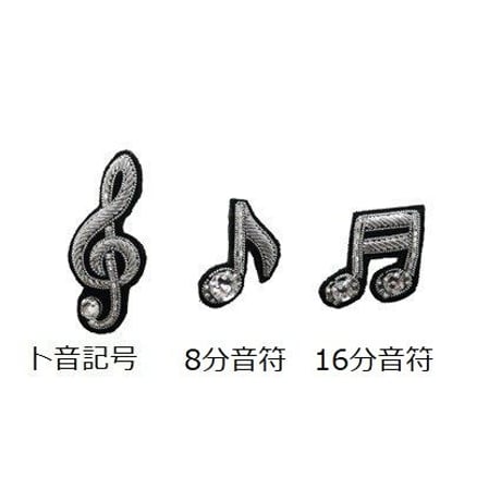 音符のピンブローチ